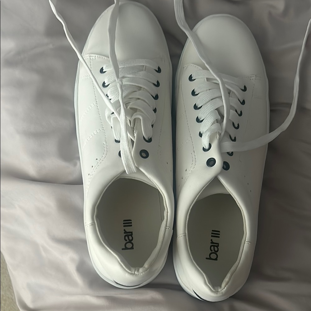 Bar III White Athletic Shoes